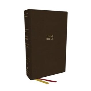 NKJV Super Giant Print Reference Bible, Brown Bonded Leather