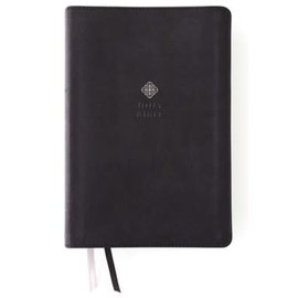 NIV Large Print Men's Devotional Bible, Black Leathersoft