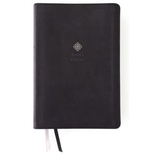NIV Large Print Men's Devotional Bible, Black Leathersoft