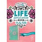 NLT Girls Life Application Study Bible, Teal/Pink Flowers TuTone