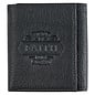 Men's Leather Wallet - Walk by Faith, Black Trifold