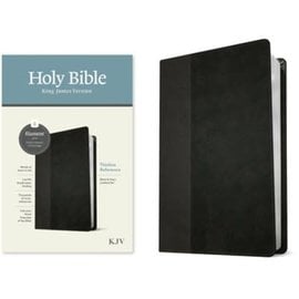 KJV Thinline Reference Bible, Black/Onyx LeatherLike (Filament)