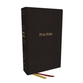 KJV Super Giant Print Reference Bible, Black Genuine Leather