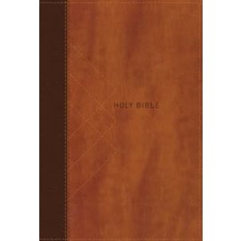 NIV Giant Print Thinline Bible, Brown Leathersoft, Indexed