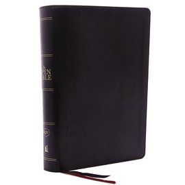 KJV Open Bible, Black Leathersoft, Indexed