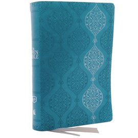 KJV Open Bible, Turquoise Leathersoft