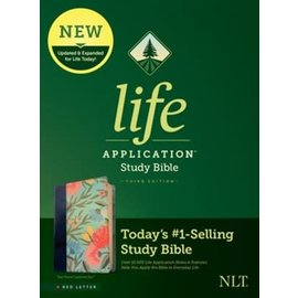 NLT Life Application Study Bible, Third Edition, Teal Floral LeatherLike