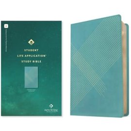 NLT Student Life Application Study Bible, Teal Blue Striped LeatherLike (Filament)