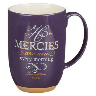Mug - His Mercies are New, Purple