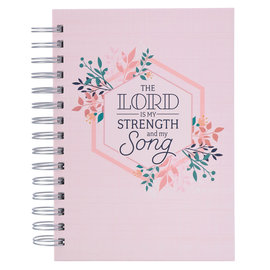 Journal - My Strength and My Song,  Pink, Wirebound