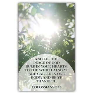 Bulletins - Let the Peace, Colossians 3:15 (Pack of 100)