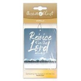 Auto Air Freshener - Rejoice in the Lord