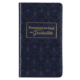 Promises From God For Graduates, Navy Faux Leather