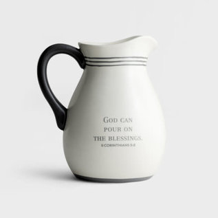 Pitcher - Pour on the Blessings, Ceramic