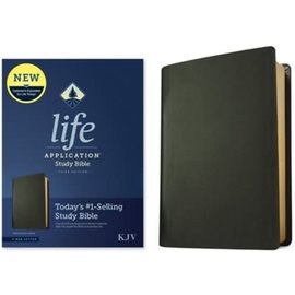 KJV Life Application Study Bible, Black Genuine Leather