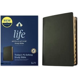 KJV Life Application Study Bible, Black Genuine Leather, Indexed