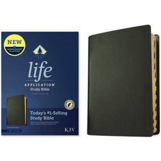 KJV Life Application Study Bible 3, Black Genuine Leather, Indexed
