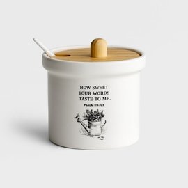 Condiment Jar - How Sweet, w/Spoon