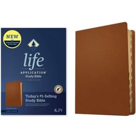 KJV Life Application Study Bible 3, Brown Genuine Leather, Indexed