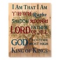 Rustic Wall Art - Names of God