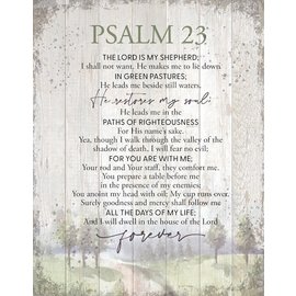 Wall Sign - Psalm 23, Timberland Art