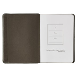 Journal - Trust in the Lord, Faux Leather Gray