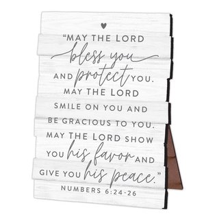 Wall Plaque - May the Lord Bless You, Small (Easel Backed)