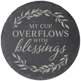 Coaster Set - My Cup Overflows, Round