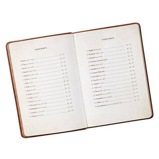 52 Hebrew Words Every Christian Should Know, Toffee Brown Faux Leather