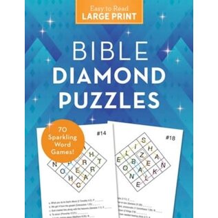 Bible Diamond Puzzles Large Print 70 Sparkling Word Games!