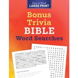 Bonus Trivia Bible Word Searches - Large Print
