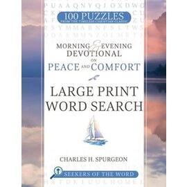 Large Print Word Search: Morning & Evening Devotional on Peace and Comfort
