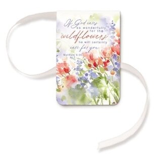 Magnetic Ribbon Bookmark - Wildflowers