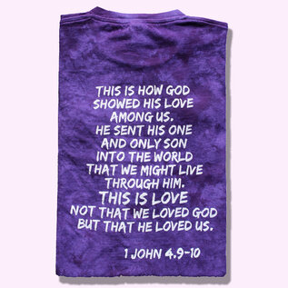 T-Shirt - WD God So Loves, Crown of Thorns, Purple