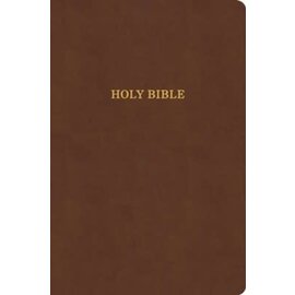 KJV Large Print Value Edition Thinline Bible, Brown Leathersoft