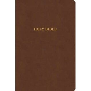 KJV Large Print Value Edition Thinline Bible, Brown Leathersoft