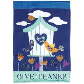 Garden Flag - Give Thanks