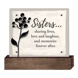 Tabletop Plaque - Sisters