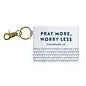 Keychain ID Case - Pray More, Worry Less