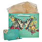 Gift Bag - Sweet Friendship w/Butterfly, Green, Large