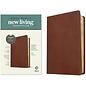 NLT Thinline Center-Column Reference Bible, Rustic Brown LeatherLike (Filament)
