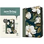 NLT Giant Print Compact Bible, Magnolia Sage Green LeatherLike w/Zipper, Indexed (Filament)