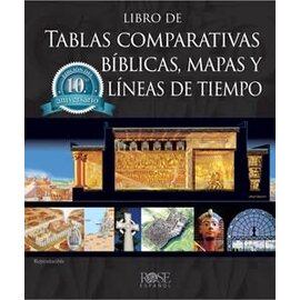 Libro de tablas Comparativas Bíblicas, Mapas y Líneas de Tiempo, Edición del Décimo Aniversario, Hardcover