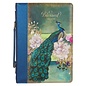 Bible Cover - Blessed, Blue Peacock