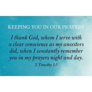 Postcard - Keeping You In Our Prayers (Pack of 25)