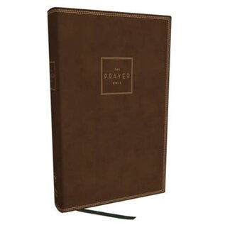 NKJV Prayer Bible, Brown Leathersoft