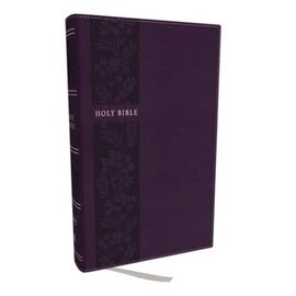 NKJV Large Print Reference Bible, Purple Leathersoft