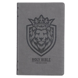 KJV Gift & Award Bible, Charcoal Faux Leather