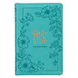 KJV Deluxe Gift Bible, Teal Faux Leather, Indexed w/Zipper