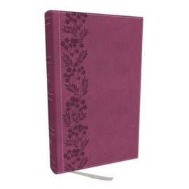 NKJV Large Print Personal Size Reference Bible, Pink Leathersoft, Indexed